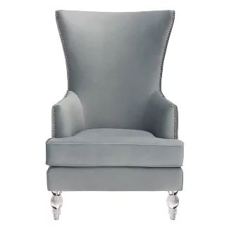 Small Wingback Chairs : Target Small Wingback Chair, Light Blue Accent Chair, Modern Wingback Chair, Velvet Wing Chair, Modern Wingback Chairs, Velvet Wingback Chair, Traditional Armchairs, Blue Accent Chairs, Acrylic Legs