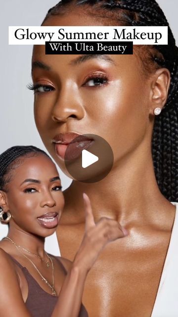 JALEESA JAIKARAN on Instagram: "⁣ Cream, liquid or powder bronzer?⁣ Which do you prefer? 👇🏾  Using bronzer for that Glowy Skin look for Summer? Immediately yes ☀️ ⁣ ⁣ Here’s how to use liquid, cream & powder bronze for that perfect glow⁣ ⁣ Products in this video:⁣ @ultabeauty  ☀️ @narsissist Laguna Bronzer⁣ ☀️ ULTA Beauty Collection Oh My Glow Cream Bronzer⁣ ☀️ @lorealparis Match True Match Lumi Glotion⁣ ☀️  ULTA Beauty Collection Island Pineapple Clear Self Tan Gel⁣ ☀️  @benefitcosmetics DEW-LA-LA HIGHLIGHT LIQUID COMET⁣  ⁣ ⁣ #ultabeautypartner  #makeuptips #makeupwithjaleesa #makeupvideos #beautyreels #makeupreel" Glowy Bronze Makeup, Highlighter For Dark Skin, Contour For Dark Skin, True Match Lumi Glotion, Mac Bronzer, Lumi Glotion, Glow Products, Cream Bronzer, Powder Bronzer