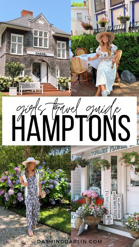 WEEKEND TRAVEL GUIDE TO THE HAMPTONS - Dashing Darlin' East Hampton Bachelorette, Hamptons In The Fall, Hamptons Bachelorette Party Itinerary, Hamptons Instagram Pictures, Hamptons Itinerary, The Hamptons Bachelorette Party, East Hamptons Aesthetic, Summer In The Hamptons Aesthetic, Hamptons Trip