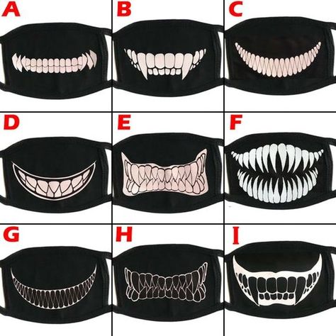 Anime Teeth, Scary Teeth, Monster Scary, Mouth Mask Design, Demon Monster, Teeth Drawing, Anime Mouths, Mascaras Halloween, Cool Optical Illusions