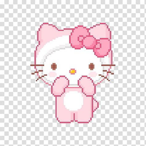 Pixel Art Hello Kitty, Hello Kitty Clipart, Drawing Themes, Hello Kitty Birthday Cake, Images Hello Kitty, Frame By Frame Animation, Hello Kitty Aesthetic, Kitty Art, Kitty Drawing