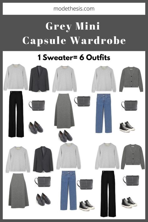 Grey outfit ideas in a grey capsule wardrobe. Grey t-shirt outfit ideas, grey shirt outfit ideas, grey blouse outfit ideas, grey sweater outfit ideas and grey maxi dress outfit ideas. Get inspired here! Grey Lehenga Outfit Simple, Grey Cardigan Hijab Outfit, Grey Outfit Hijab, Grey Maxi Dress Outfit, Dark Grey Sweater Outfit, Grey Capsule Wardrobe, Grey On Grey Outfit, Grey T Shirt Outfit, Light Grey Sweater Outfit