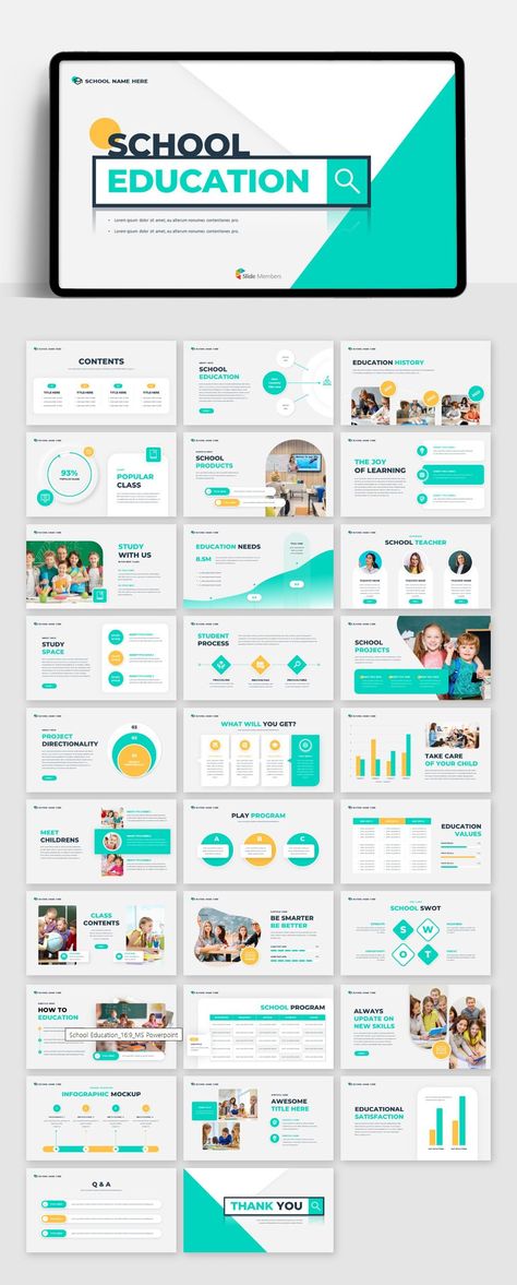 Looking for engaging and creative PowerPoint templates for your school presentations? Look no further! Our templates are perfect for teachers of all levels, and they're sure to help you create presentations that are both informative and visually appealing. With our templates, you can easily add your own content, images, and videos, and you can even change the colors and fonts to match your schoo Teaching Slide Template, Powerpoint Design Education, Education Ppt Templates, Educational Book Layout Design, School Ppt Template, E Portfolio Design Templates Student, 2023 Presentation Design, Powerpoint Title Slide Design, Power Point Templates Free Presentation Powerpoint Slide Designs