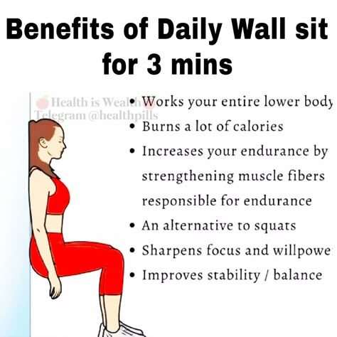 Sit Ups Benefits, Beginner Working Out, Yoga For Immunity, Benefits Of Wall Sits, Excersise For Good Posture, Pilates Wall Workout For Seniors, Wall Sitting, Wall Exercises, Wall Sit