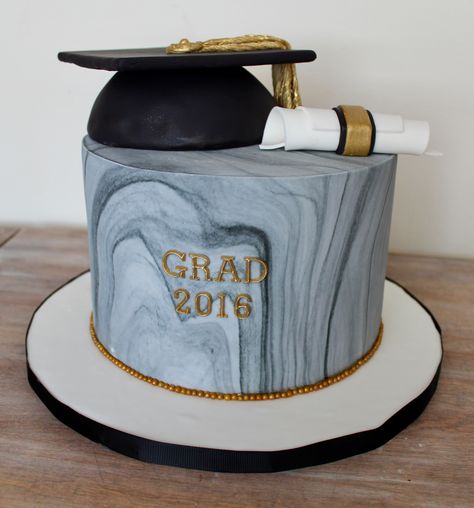 Matric Cakes, Dino Graduation, Marble Fondant Cake, Phd Cake, Marble Fondant, Architecture Cake, Graduation Treats, Grad Cake, Graduation Party Cake