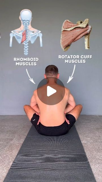 BACK PAIN🔹️NECK PAIN🔹️MOBILITY on Instagram: "1️⃣ One shoulder stretching exercise and scapula. ☝🏻 With this exercise we stretch: 1️⃣ Muscles of the rotator cuff of the shoulder. 2️⃣ Rhomboid muscles. 🙌🏻 Before the exercise, be sure to do preparatory exercises. 🫶🏻 Liked the video - like and subscribe to new exercises @makarin #exercise #fitness #gym #pilates #health #workout" Rhomboid Exercises, Shoulder Stretching Exercises, Scapula Exercises, Shoulder Stretching, Stretching Exercise, Shoulder Stretches, Gym Pilates, Health Workout, Mobility Exercises