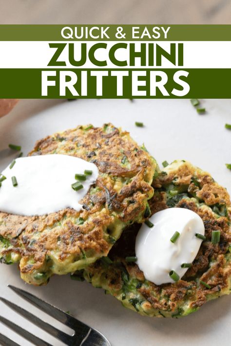 Easy to make and so tasty, zucchini fritters are made with just 6 ingredients zucchini, green onions, flour, black pepper, and zero cheese.  via @https://www.pinterest.com/butteredveg/ Easy Zucchini Fritters, Zucchini Health Benefits, Zucchini Fritters Recipe, Vegetarian Brunch, Zucchini Pie, Easy Zucchini Recipes, Easy Vegetable Side Dishes, Best Healthy Dinner Recipes, Healthy Vegetarian Dinner