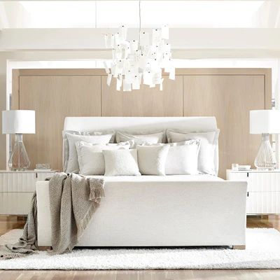 Furniture – Safavieh Home Upholstered King Bed, King Sleigh Bed, King Upholstered Bed, Queen Upholstered Bed, Sleigh Bed, Bernhardt Furniture, Sleigh Beds, White Nightstand, Upholstered Panels