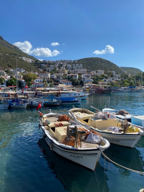 #turkey #boats #sea #kas #aesthetic Turkey Boats, Kas Turkey, Turkish Delight, Boats, Lifestyle, Travel