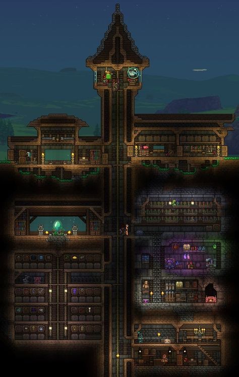 Terraria Design Ideas, House Ideas Terraria, Terraria Workshop, Terraria Relic Room, Terraria Houses Ideas, Terraria Museum, Terraria Building Ideas, Terraria Room Ideas, Terraria Big House