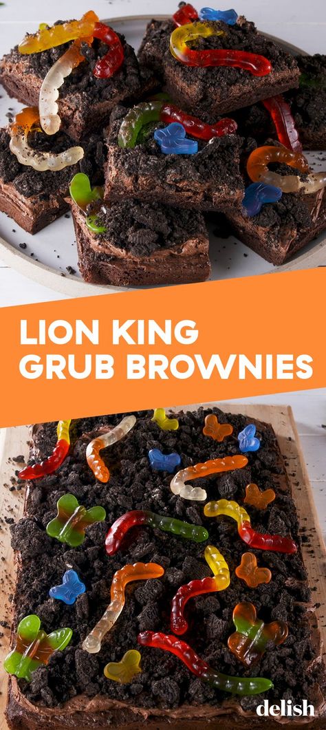 Best Fudgy Brownies, Lion Guard Party, Homemade Brownie Recipe, Lion King Birthday Party Ideas, Lion Guard Birthday, Lion King Theme, Homemade Brownie, Jungle Thema, Lion King Party