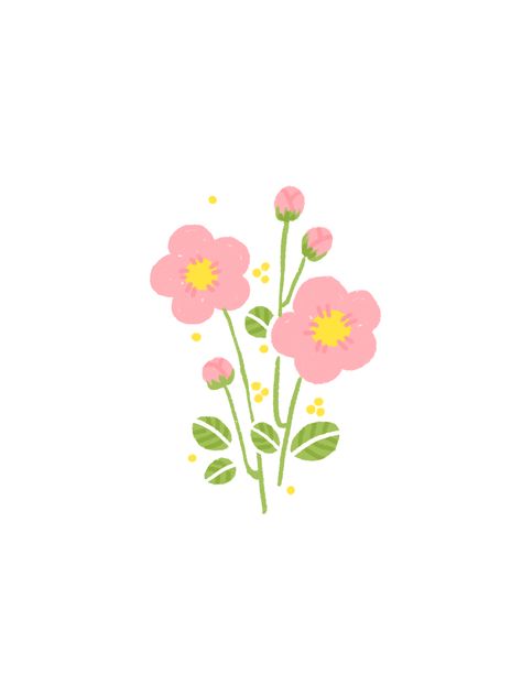 Cute Flower Drawing, Minimalist Wallpaper Phone, Whatsapp Wallpaper Cute, Infographic Design Inspiration, Cartoon Flowers, Watercolor Projects, Arte Sketchbook, Flower Doodles, Plant Illustration