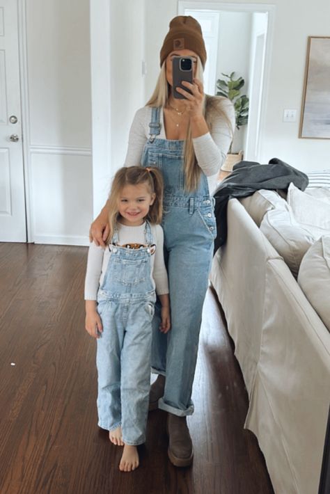 Shop Denim Overalls and other curated products on LTK, the easiest way to shop everything from your favorite creators. Mom And Daughter Matching, Kids Overalls, Mom And Daughter, Denim Overalls, Overalls