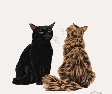 Tortoise Shell Cat Art, Tortoise Shell Cat Drawing, Brown Cat Aesthetic, Simple Cat Painting, Black And Brown Cat, Ask Your Bestie, Cutest Babies, Cat Sketch, Animal Doodles