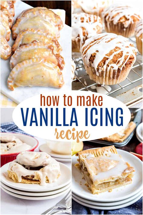 This 3-ingredient Vanilla Icing recipe is the only one you'll ever need! Learn how to make icing with a glossy sheen and sweet flavor with our expert guide. Vanilla Icing Recipe, Glazed Icing Recipe, Gooey Desserts, Pony Ideas, Coconut Banana Bread, Glaze Icing, Viral Recipes, Icing Recipes, Sweet Surrender