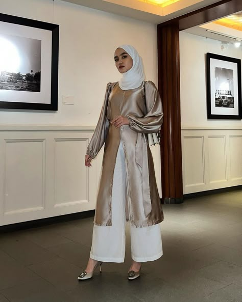 Night Party Outfit Hijab, Hijabi Party Outfit, Hijabi Dinner Outfit, Iftar Outfit, Lebaran Outfit, Kondangan Outfit, Outfit Dinner, Old Money Outfit, Money Outfit