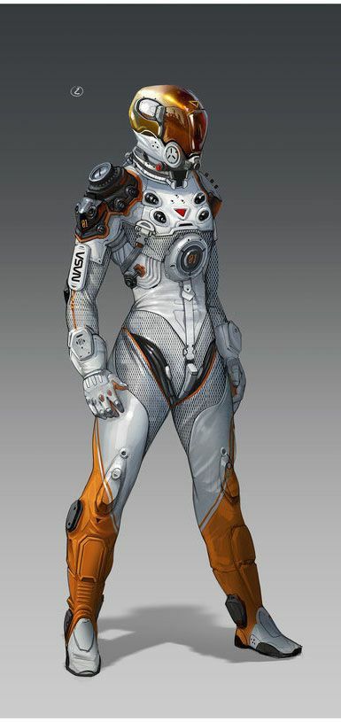 Hardsuit Sci Fi, Astronaut Suit Design, Scifi Spacesuit, Sci Fi Space Suit, Space Suit Concept Art, Space Suit Concept, Sci Fi Astronaut, Scifi Suit, Futuristic Space Suit