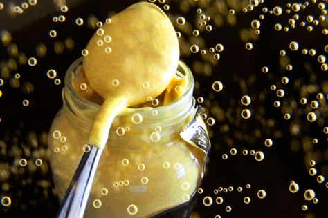 Homemade Mustard: Homemade Mustard with Champagne Peaches And Plums, Canning Equipment, Homemade Mustard, Marco Pierre White, Green Peppercorn, Yellow Mustard Seeds, Mustard Recipe, Champagne Vinegar, Fruit Preserves