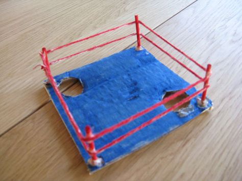 Wrestling ring for my thumb war! The Rock Wrestler, Party Favor Ideas For Kids, Wrestling Birthday Parties, Wrestling Birthday, Wrestling Party, Wwe Birthday Party, Wwe Party, Wwe Birthday, Nacho Libre