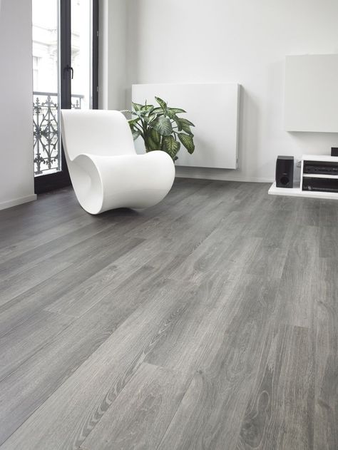 Tile Basement Floor, Wood Tile Floor Kitchen, Wood Tile Kitchen, Grey Wood Tile, Grey Hardwood Floors, Laminate Flooring Colors, Grey Hardwood, Tile Floor Living Room, Living Room Wood Floor