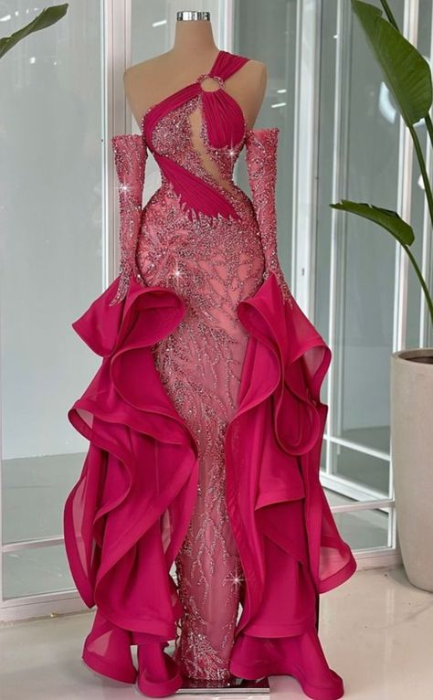 Pageant Outfits, Nigerian Lace Styles Dress, Gorgeous Prom Dresses, Prom Girl Dresses, Dinner Dress Classy, Formal Dresses With Sleeves, The Hardest Part, Glamour Dress, Prom Dress Inspiration