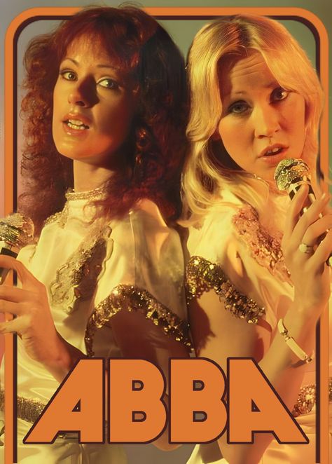 Frida And Agnetha, Abba Poster, Abba Outfits, Frida Abba, Concert Poster Art, Queen Poster, Poster Room, Music Wallpaper, Band Posters