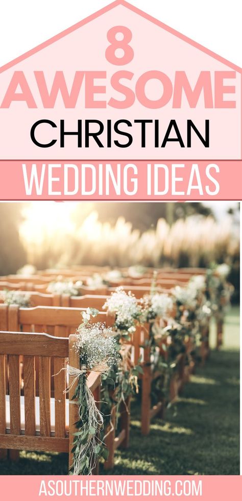 If you're looking to share your faith at your wedding, we have the best ways to incorporate some awesome Christian wedding ideas into your special day! #christianwedding #christianweddingideas #weddingideas #cuteweddingideas #cutewedding #weddinginspiration #cuteweddinginspiration #weddingceremony #weddingceremonyreadings #weddingceremonyverses #weddingbibleverses #weddingideaschristian #weddingbiblereadings Christian Wedding Altar, Christian Ceremony Ideas, Christian Unity Ceremony Ideas, Christian Wedding Traditions, Christian Wedding Favors, Christian Wedding Ceremony Ideas, Biblical Wedding Ideas, Christian Wedding Ideas Ceremony, Wedding Bible Readings