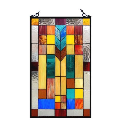 Frank Lloyd Wright Stained Glass, L'art Du Vitrail, Design Window, Glass Window Art, Stained Glass Window Panel, Stained Glass Window Hanging, Mosaic Design, Tiffany Glass, Art And Craft Design