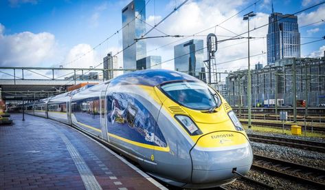 Eurostar has finally confirmed plans for its brand new train route, travelling directly... Portugal Train, Eurostar Train, Napa Valley Wine Train, High Speed Rail, Train Route, Luxury Train, Train Service, Tromso, Train Journey