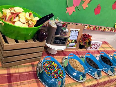 Teachers Lounge Food Ideas, Teacher Event Ideas, Teacher Snack Bar Ideas, Teacher Christmas Gifts From Pto, Teacher Break Room Snack Ideas, Winter Staff Appreciation Ideas, Fall Staff Appreciation Ideas, Thanksgiving Staff Appreciation Ideas, Teacher Luncheon Ideas