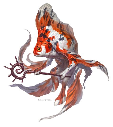 http://ldra.net/ Dnd Fish People, Locathah Character Design, Fish Man Character Design, Fish People Character Design, Dnd Fish, Humanoid Fish, Fish Warrior, Monster Creature Design, Man Character Design