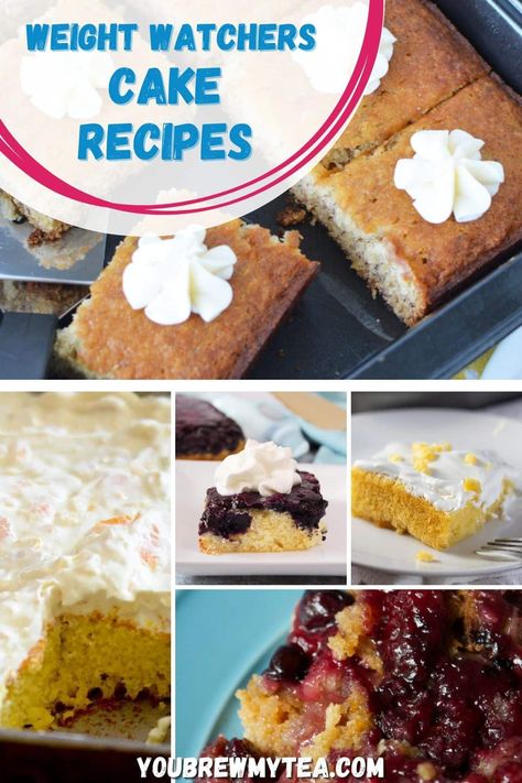 Ww Cakes Recipes, Ww Desert Ideas, Weight Watchers Sugar Free Cake Recipes, Weight Watcher Cake Recipes, Weight Watchers Birthday Cake, Ww Yellow Cake Mix Recipes, Ww Cake Recipes, Weight Watchers Sweets, Weight Watchers Zero Sugar Cake Mix Recipes