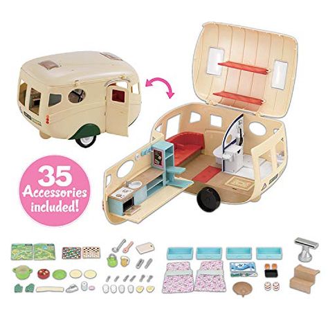 Calico Critters Families, The Caravan, Rabbit Baby, Calico Critters, Family Car, Sylvanian Families, Dollhouse Dolls, Classic Toys, Toy Store