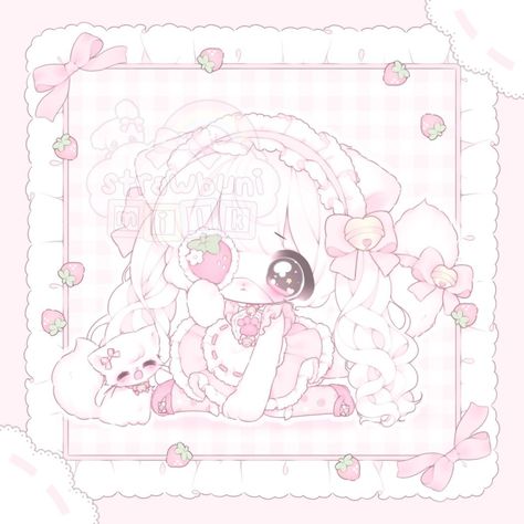 Cutecore Creepy, Kawaii Chibi Art, Creepy Gif, Chibi Art, Kawaii Chibi, Discord Server, A Drawing, User Profile, Anime Chibi