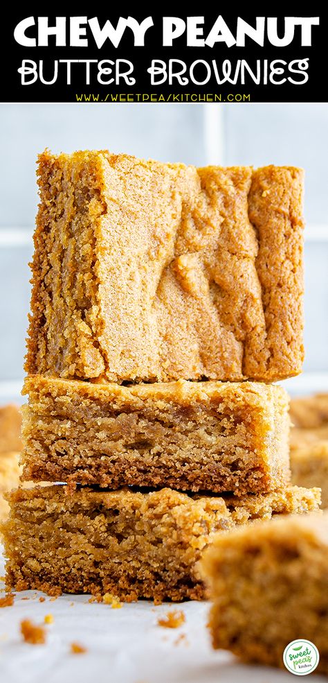 Chewy Peanut Butter Cookies Recipe, Peanut Butter Brownies From Scratch, Pb Bars, Peanut Butter Chewy Bars, Chewy Peanut Butter Bars, Peanutbutter Brownie Recipes, Peanut Butter Brownie, Peanut Butter Brownie Recipes, Chewy Peanut Butter Brownies