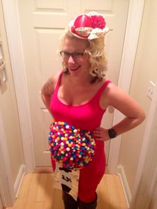 Share Your Pregnancy Halloween Costume Photos! - January 2015 Babies - WhatToExpect.com Gumball Costume, Gumball Machine Costume, Diy Fantasia, Most Popular Halloween Costumes, Abc Party, Popular Halloween Costumes, Hallowen Ideas, Homemade Halloween Costumes, Costume Tutorial