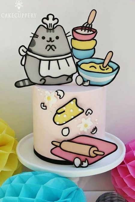 Cake Wrecks - Home - Sunday Sweets: Kawaii Cakes 2d Cake, Cat Bday, Kawaii Cakes, Pusheen Birthday, Anime Cake, Cake Wrecks, Cake Kids, Funny Birthday Cakes, Cartoon Cake