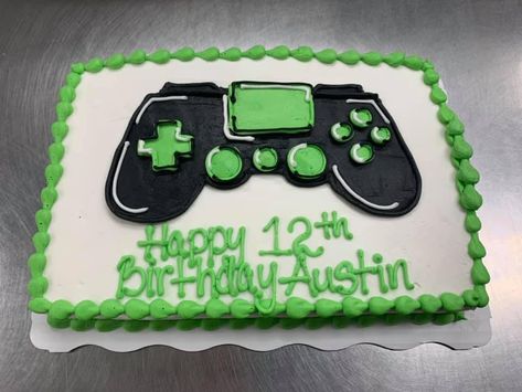 Gamer Birthday Sheet Cake, Video Game Cakes For Boys, Gamer Cake Ideas Boys, Video Game Birthday Cake, Game Controller Cake, Gamer Birthday Cake, Guy Cakes, Video Game Cake, Controller Cake