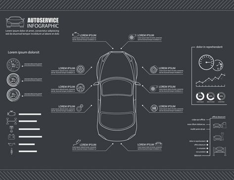 Creative car infographic design 09 Graphic Design Infographic Layout, Car Infographic, Beer Infographic, Book Infographic, Car App, Mind Map Design, Car Ui, Circle Infographic, Infographic Layout