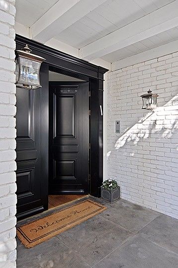 Double Door Entryway, Double Door Entrance, Modern Wooden Doors, Victorian Terrace House, Pintura Exterior, Double Door Design, Front Entry Doors, Victorian Terrace, Front Door Design