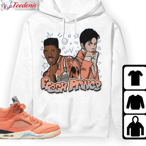 Fresh Prince Graphic Shirt, Unisex Hoodie T-shirt, Jordan 5 DJ Khaled Crimson Bliss Check more at https://teedenis.com/product/fresh-prince-graphic-shirt-unisex-hoodie-t-shirt-jordan-5-dj-khaled-crimson-bliss/ Prince Shirt, Dj Khaled, Fresh Prince, Jordan 12 Retro, Jordan 5, Retro Shirts, Sneakers Outfit, Jordan 1 Retro High, Jordan 1 Retro