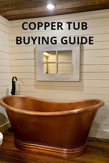 Free Standing Copper Bath Tub, Copper Jacuzzi Tub, Copper Soaking Tubs Master Bath, Copper Bathtubs Rustic Bathrooms, Bathrooms With Copper Tubs, Cooper Tub Bathroom, Copper Bathtubs Master Bath, Copper Tubs Bathtubs, Copper Bath Bathroom Ideas