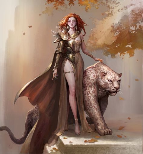 ArtStation - Goddess of autumn, Cham s Goddess Of Autumn, Illustration Fantasy, Internet Art, Fantasy Warrior, Art Website, Fantasy Artwork, Horror Art, Creature Art, Dark Fantasy Art