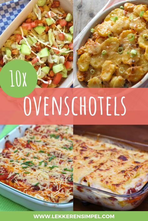 10x ovenschotels. Makkelijk, gezonde en snelle recepten, ze staan er allemaal in! I Want Food, Healthy Summer Recipes, Good Foods To Eat, Healthy Crockpot, Healthy Crockpot Recipes, Healthy Chicken Recipes, Delicious Healthy Recipes, Travel Food, Healthy Lunch