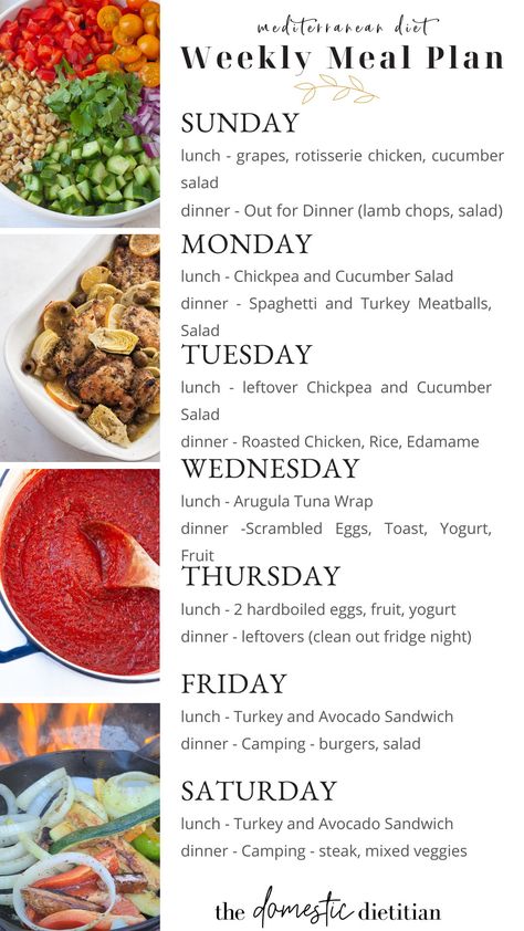 Mediterranean Diet Food List, Mediterranean Recipes Healthy, Meal Plan Week, Mediterranean Diet Recipes Dinners, Dinner Leftovers, Best Diet Foods, Mediterranean Diet Meal Plan, Easy Mediterranean Diet Recipes, Mediterranean Diet Plan