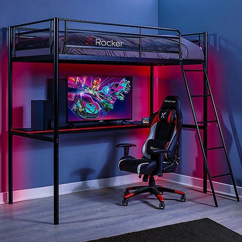 High Sleeper With Desk, Integrated Desk, Gaming Bed, High Sleeper Bed, Bunk Bed With Desk, High Sleeper, Bed With Desk, Sleeper Bed, Gaming Furniture