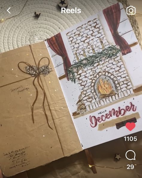 December Reading Journal, December Bujo Cover Page, Christmas Journal Pages, Bujo Themes, Book Review Journal, Bullet Journal Month, Bullet Journel, Bullet Journal Cover Ideas, Bullet Journal Hacks