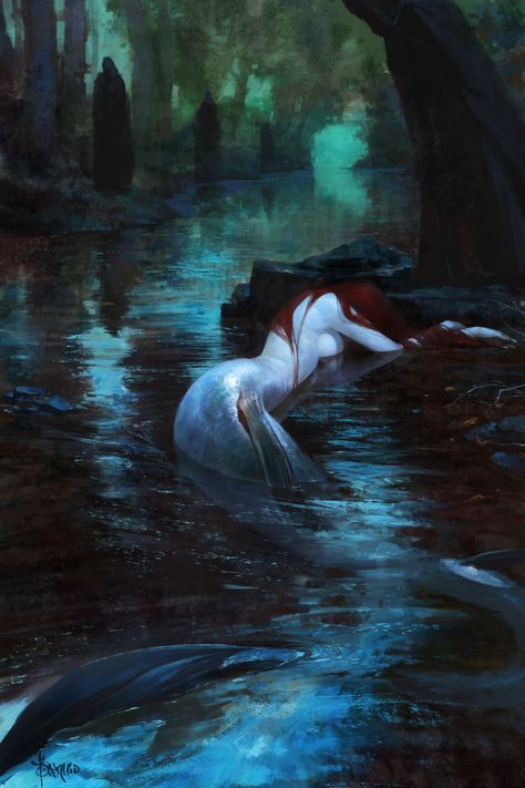 ArtStation - Notifications Evil Mermaids, Mode Poses, Dark Mermaid, Mermaid Artwork, Fantasy Mermaids, Siren Mermaid, Water Nymphs, Mermaid Aesthetic, Fantasy Aesthetic