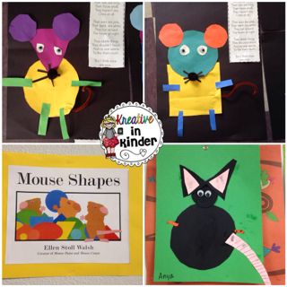 Activity for "Mouse Shapes" book!- Kreative in Life Mouse Shapes Craft, Mouse Shapes Activities Preschool, Preschool Mouse, Mouse Shapes, Kindergarten Shapes, Math Shapes, Shapes Activity, Spring Science, September School