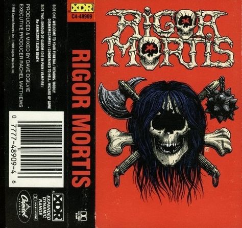 RIGOR MORTIS - Rigor Mortis (1988) Rigor Mortis, Re Animator, Capitol Records, Band Pictures, Executive Producer, Comic Book Cover, Band